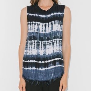 Raquel Allegra Sleeveless Tie Dye Muscle Tee 2